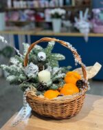 Новогодняя корзина с нобилисом и апельсинами — изображение 7