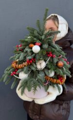 Елочка новогодняя с сушками — изображение 8