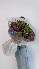 Букет альстромерий, 25шт фиолетовых