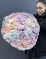 Букет хризантем, нежный микс,15шт — изображение 7