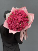 букет из кустовых пионовидных роз, 15шт — изображение 2