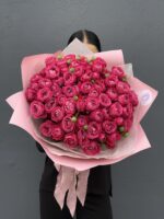 букет из кустовых пионовидных роз, 15шт