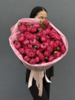 букет из кустовых пионовидных роз, 15шт — изображение 7