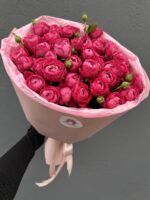 букет из кустовых пионовидных роз, 15шт — изображение 3