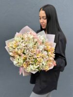 букет альстромерий,31шт бело-розовый микс — изображение 5
