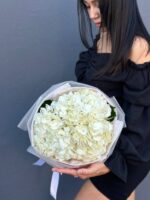 букет белых гортензий, 3шт — изображение 2