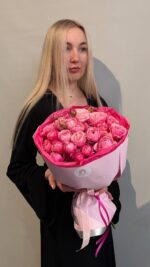 Букет из 5 кустовых пионовидных роз №1 — изображение 3