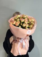 Букет из 5 кустовых пионовидных роз №3 — изображение 5