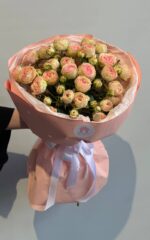 Букет из 5 кустовых пионовидных роз №3 — изображение 7
